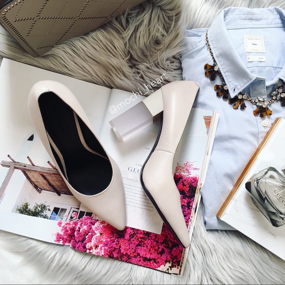 Pour La Victoire Shoes Pour La Victoire Callista Pale Grey Leather Pump Poshmark